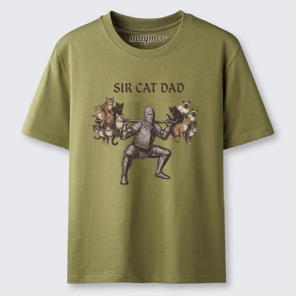 Magmoo Sir Cat Dad T-shirt