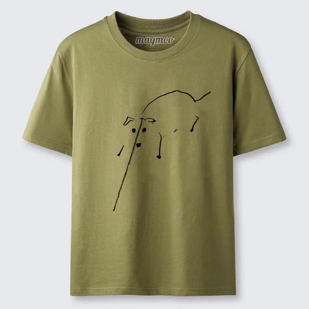 Magmoo Line Art Pup T-shirt