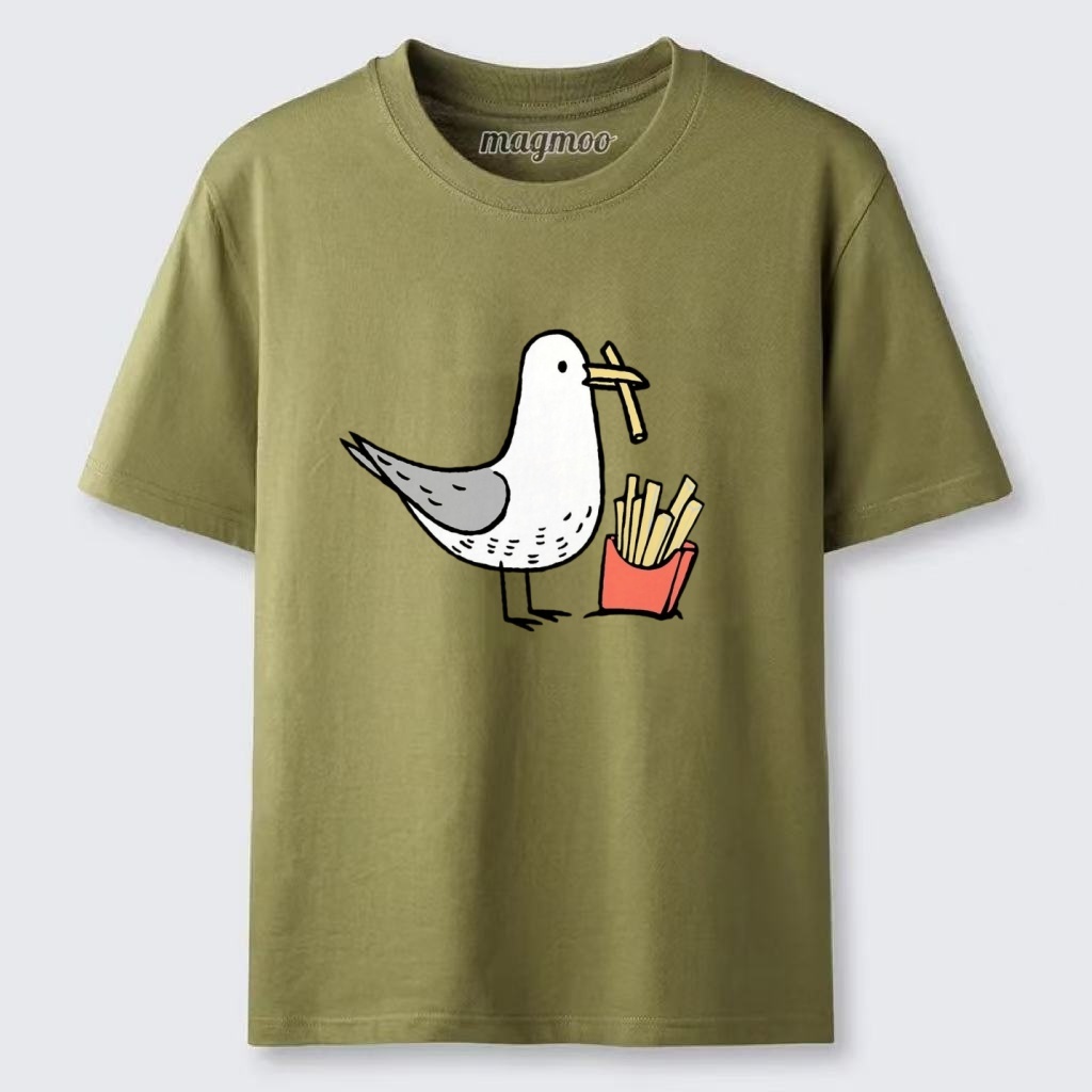 Magmoo Fry Thief Seagull T-shirt