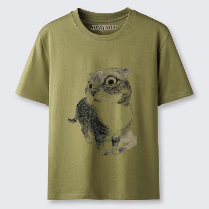 Magmoo Wide-Eyed Cat T-shirt
