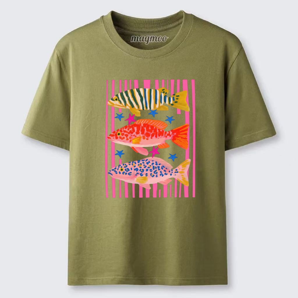 Magmoo Tropical Fish Trio T-shirt
