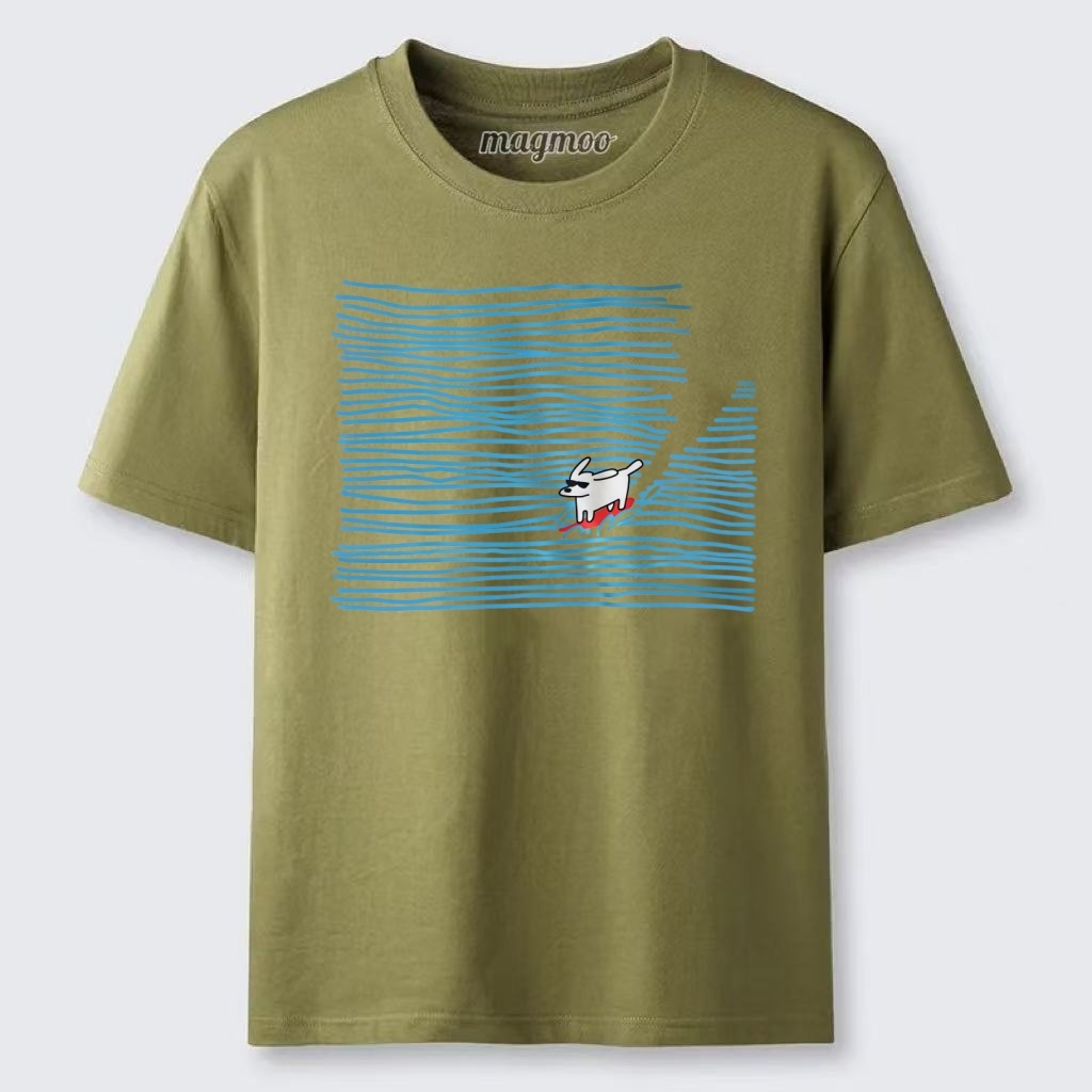 Magmoo Wave Surf Dog T-shirt