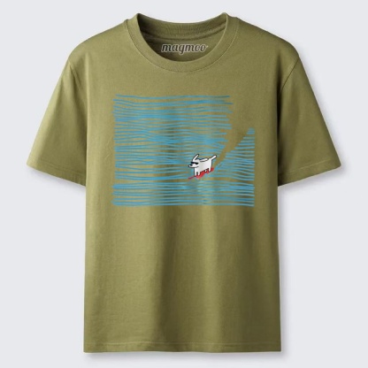 Magmoo Wave Surf Dog T-shirt
