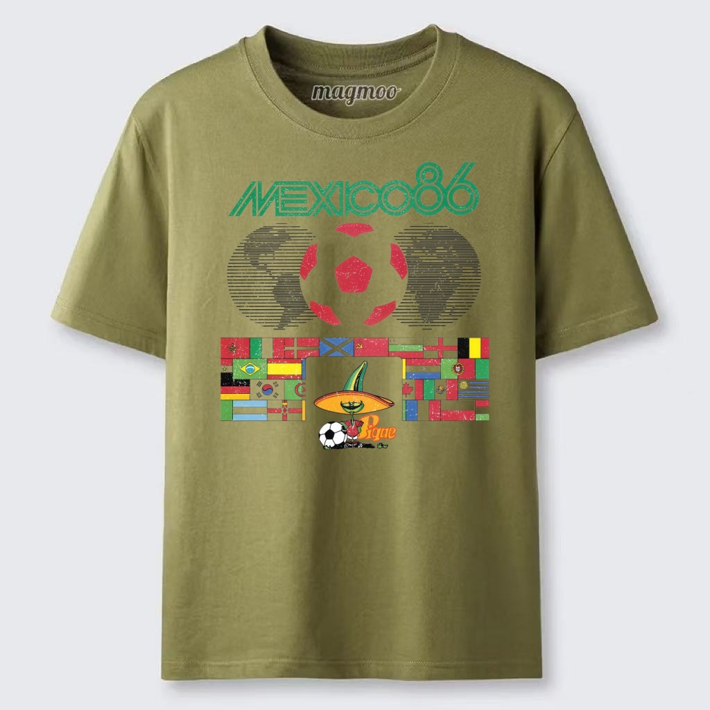Magmoo Vintage Mexico 86 Football Mascot T-shirt