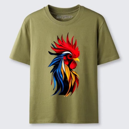 Magmoo Colorful Rooster T-shirt