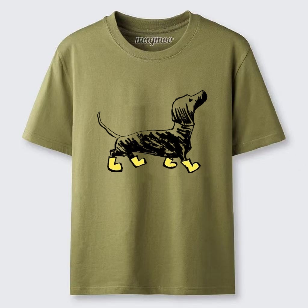 Magmoo Dachshund In Rain Boots T-shirt