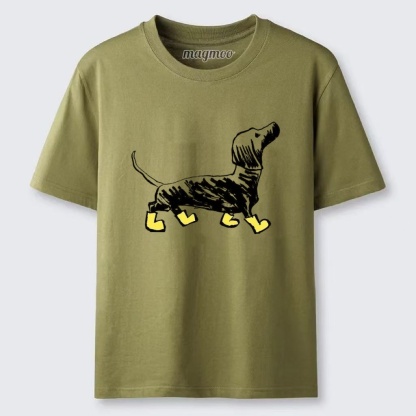 Magmoo Dachshund In Rain Boots T-shirt
