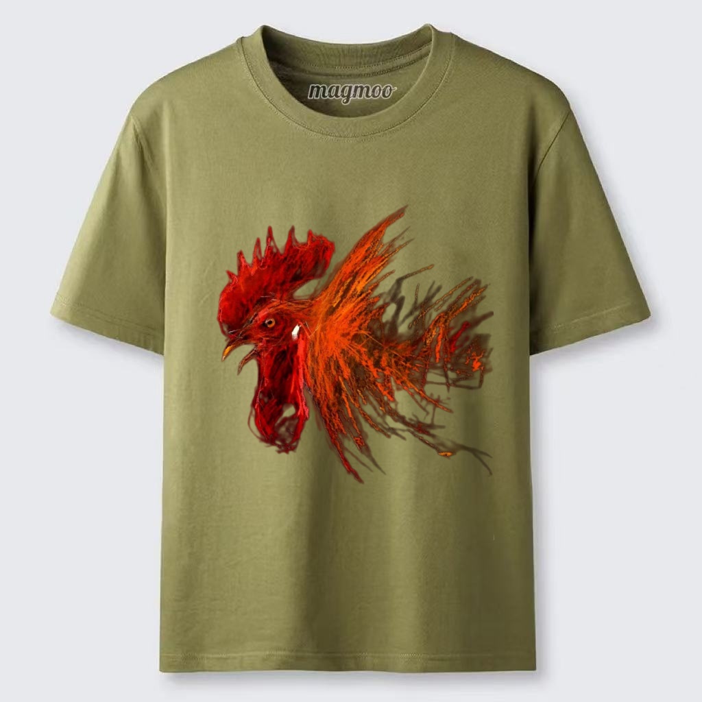 Magmoo Fire Rooster T-shirt