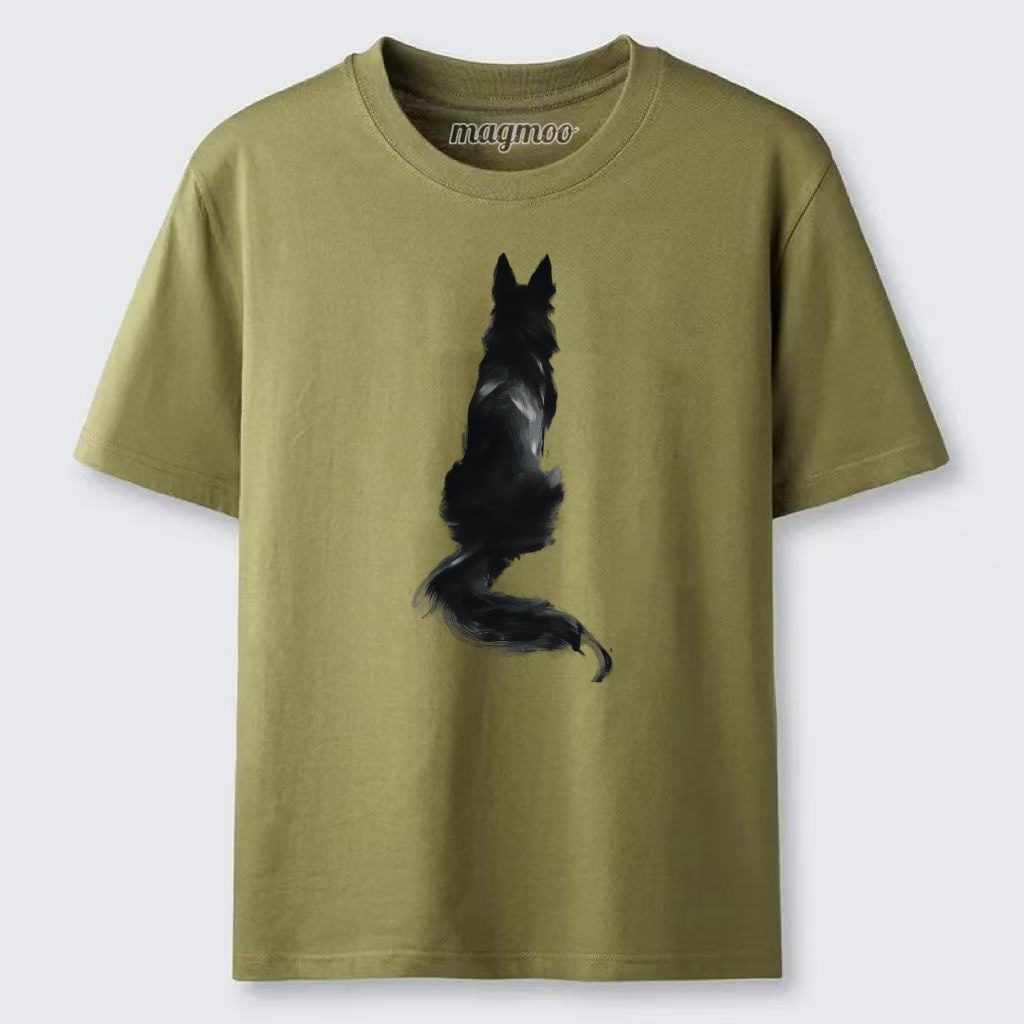 Magmoo Brush Stroke Wolf Classic T-shirt
