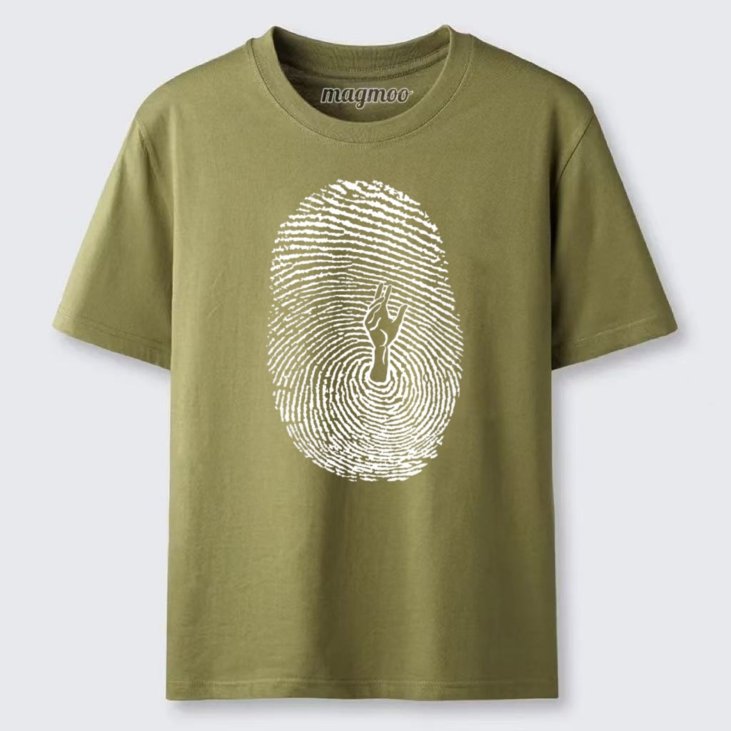 Magmoo Fingerprint Hidden Hand Classic T-shirt