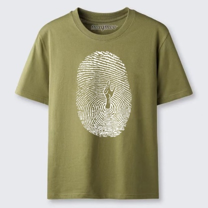 Magmoo Fingerprint Hidden Hand Classic T-shirt