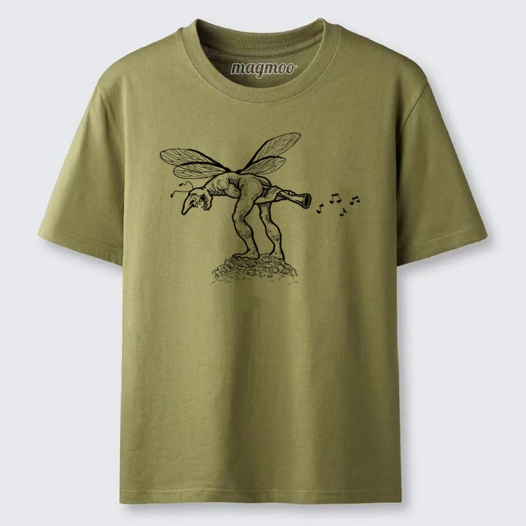 Magmoo Horn Playing Goblin Fairy Classic T-shirt