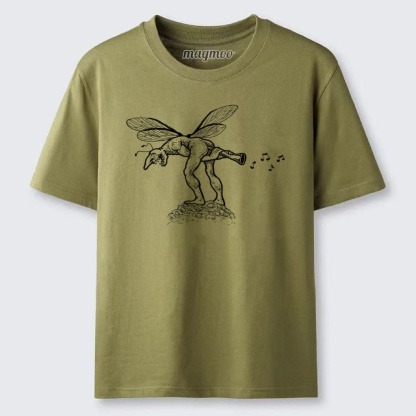 Magmoo Horn Playing Goblin Fairy Classic T-shirt