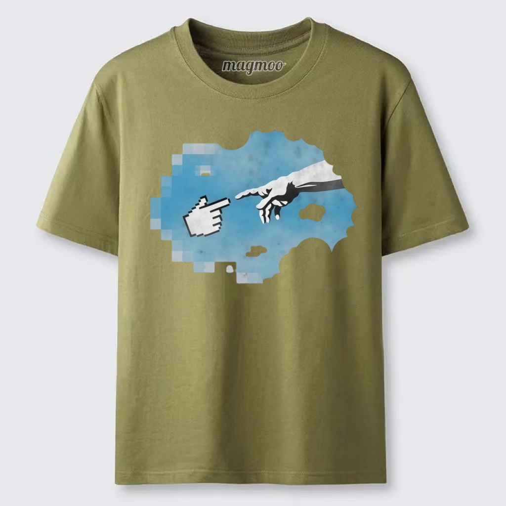 Magmoo Pixel Creation Hands Classic T-shirt
