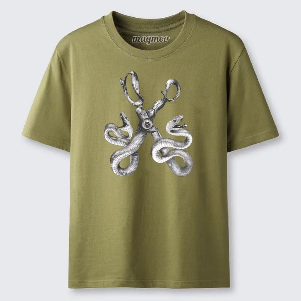 Magmoo Snake Scissors Surreal Classic T-shirt