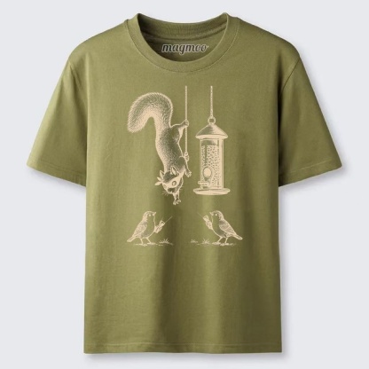 Magmoo Funny Squirrel Birds Classic T-shirt