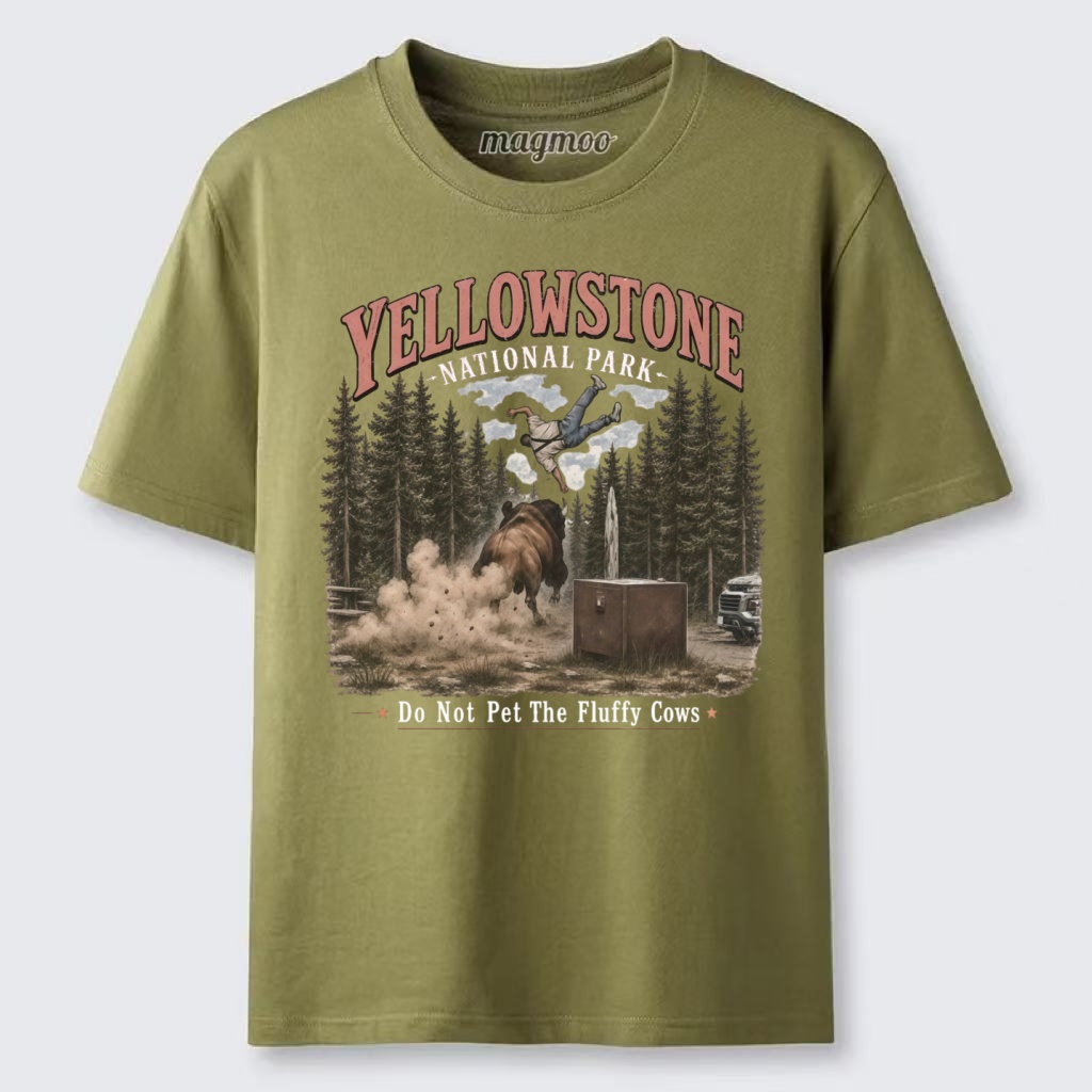 Magmoo Yellowstone Do Not Pet The Fluffy Cows Classic T-shirt