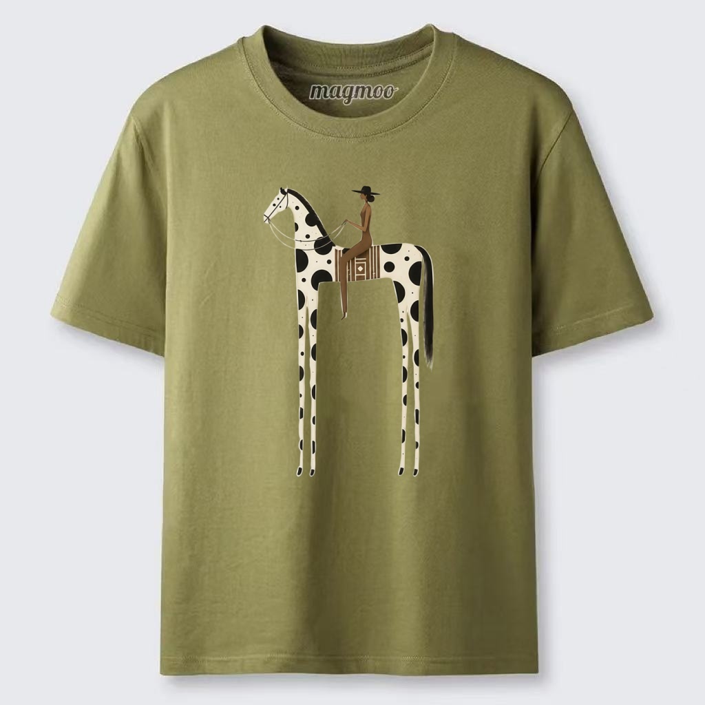 Magmoo Tall Spotted Horse Rider Classic T-shirt