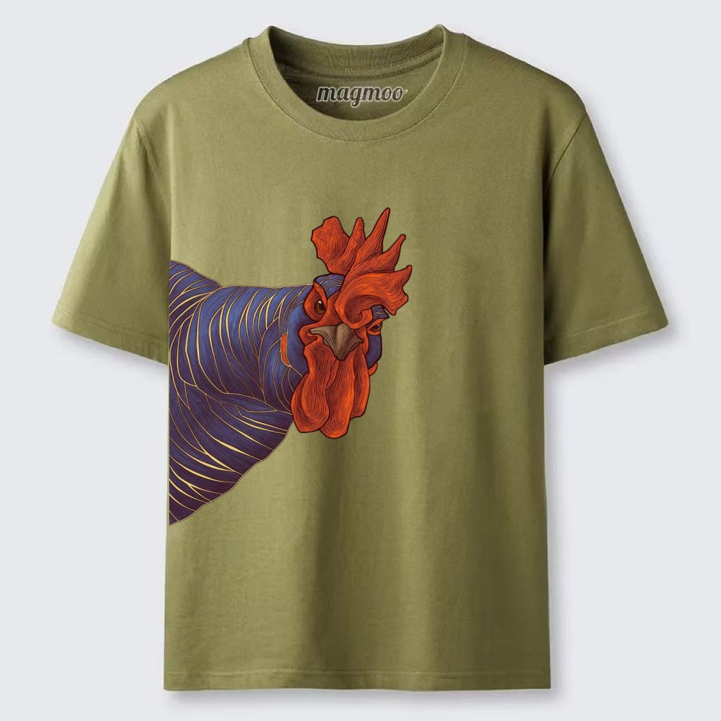 Magmoo Peeking Rooster T-shirt