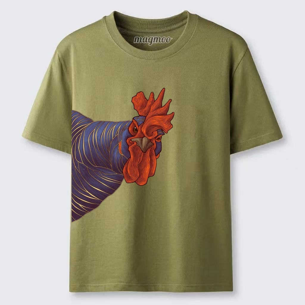 Magmoo Peeking Rooster T-shirt