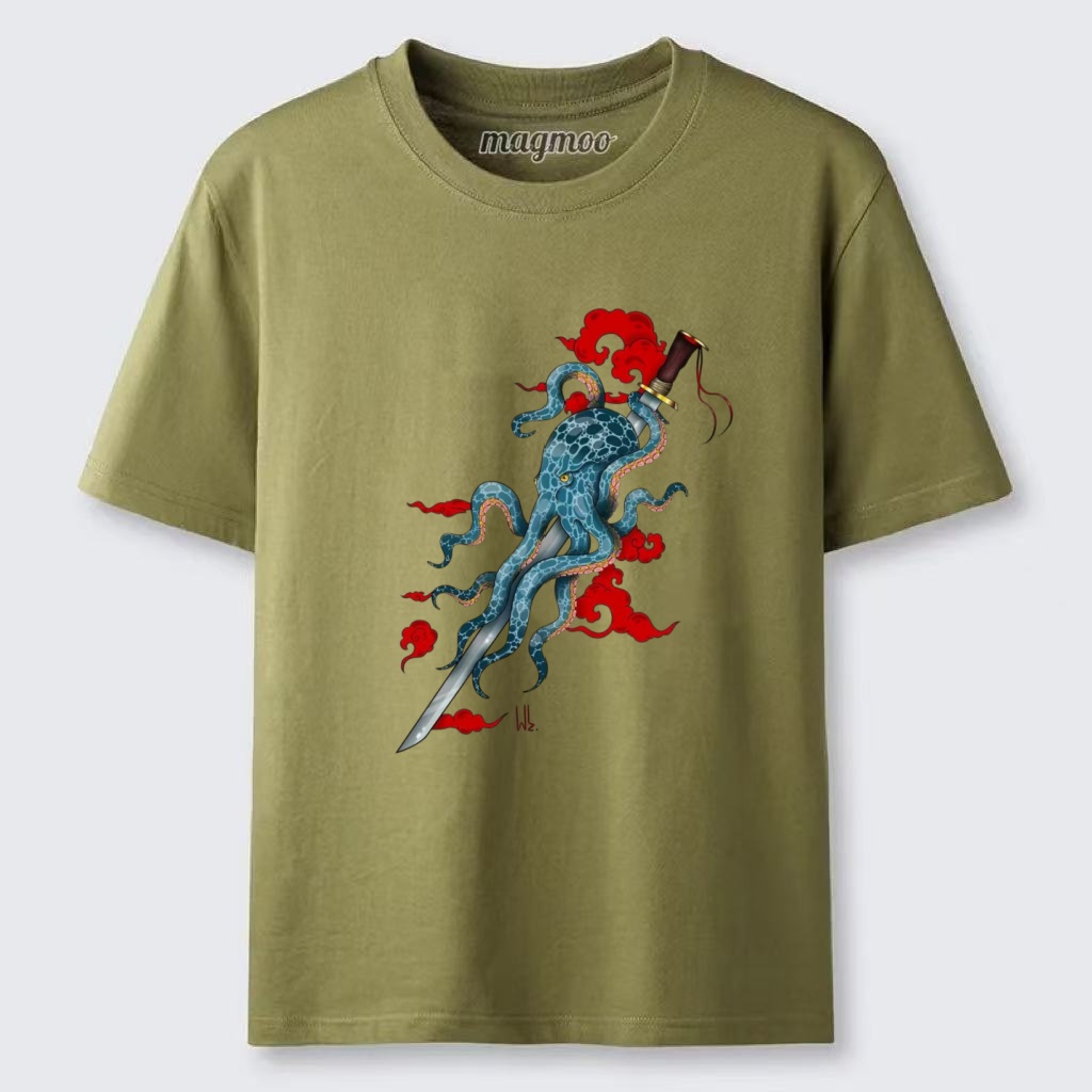 Magmoo Samurai Octopus T-shirt