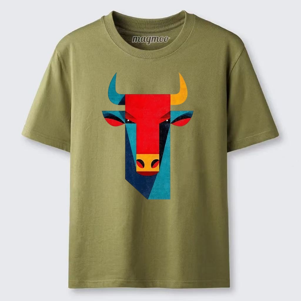 Magmoo Geometric Bull Head Art Classic T-shirt
