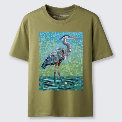 Magmoo Color Block Heron Classic T-shirt