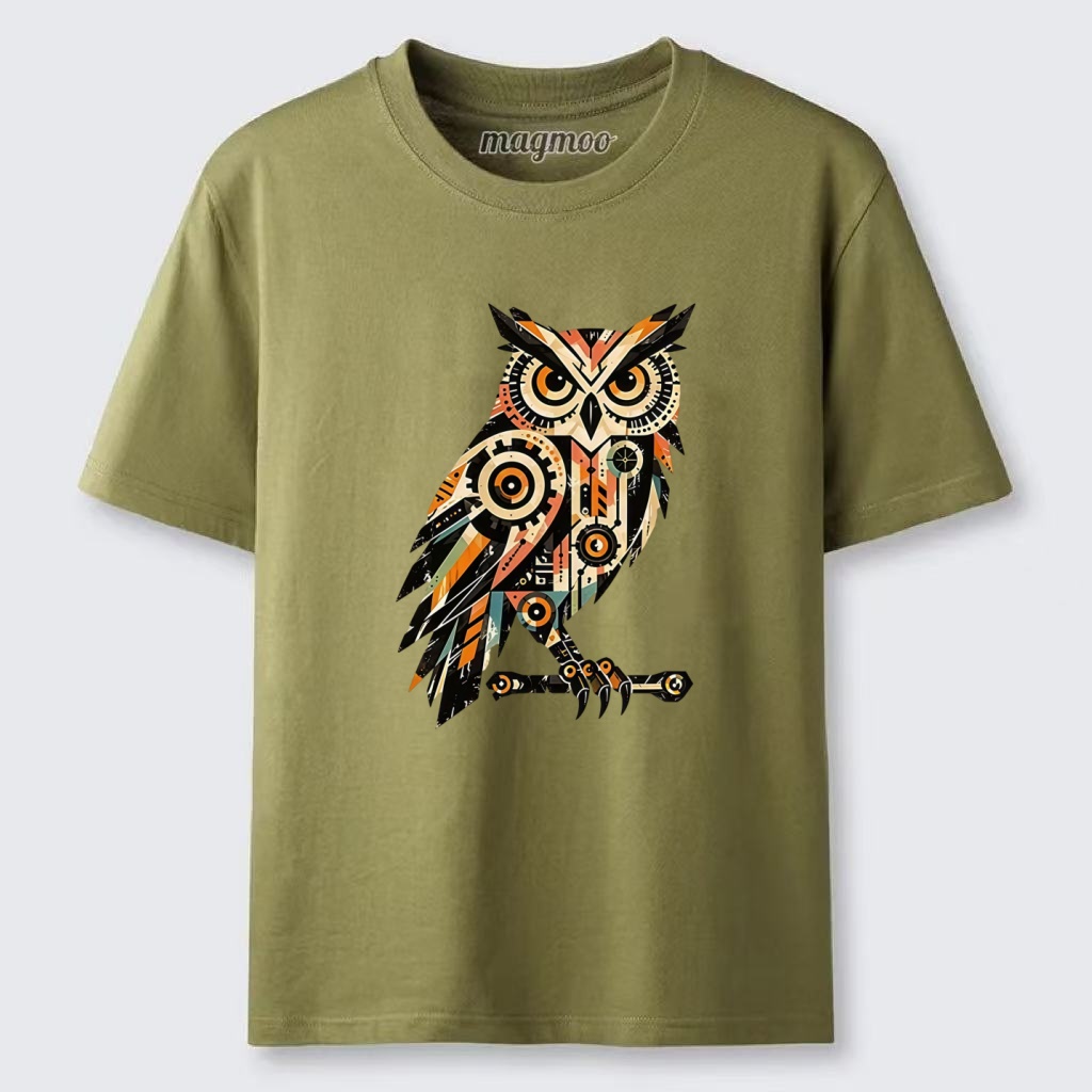 Magmoo Mechanic Gear Art Owl Classic T-shirt