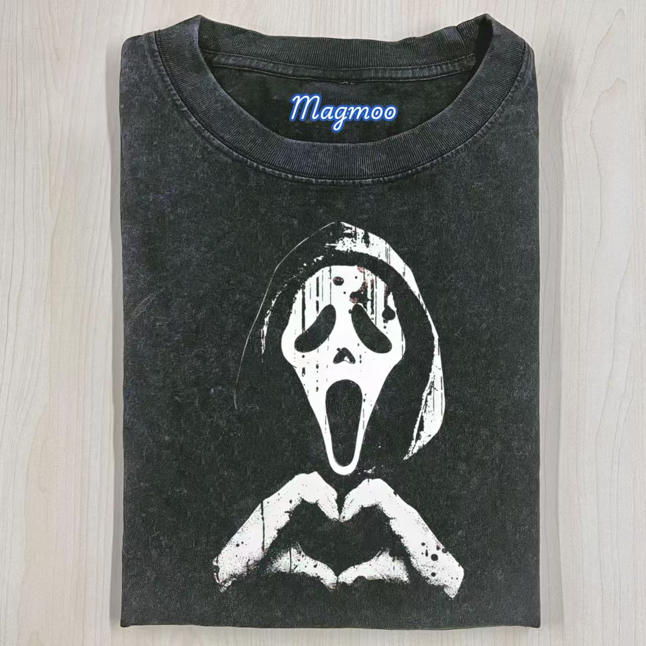 Funny Horror Movie Character Heart Hands T-shirt-Magmoo