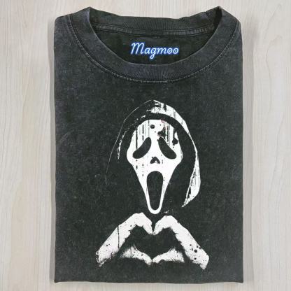 Funny Horror Movie Character Heart Hands T-shirt-Magmoo