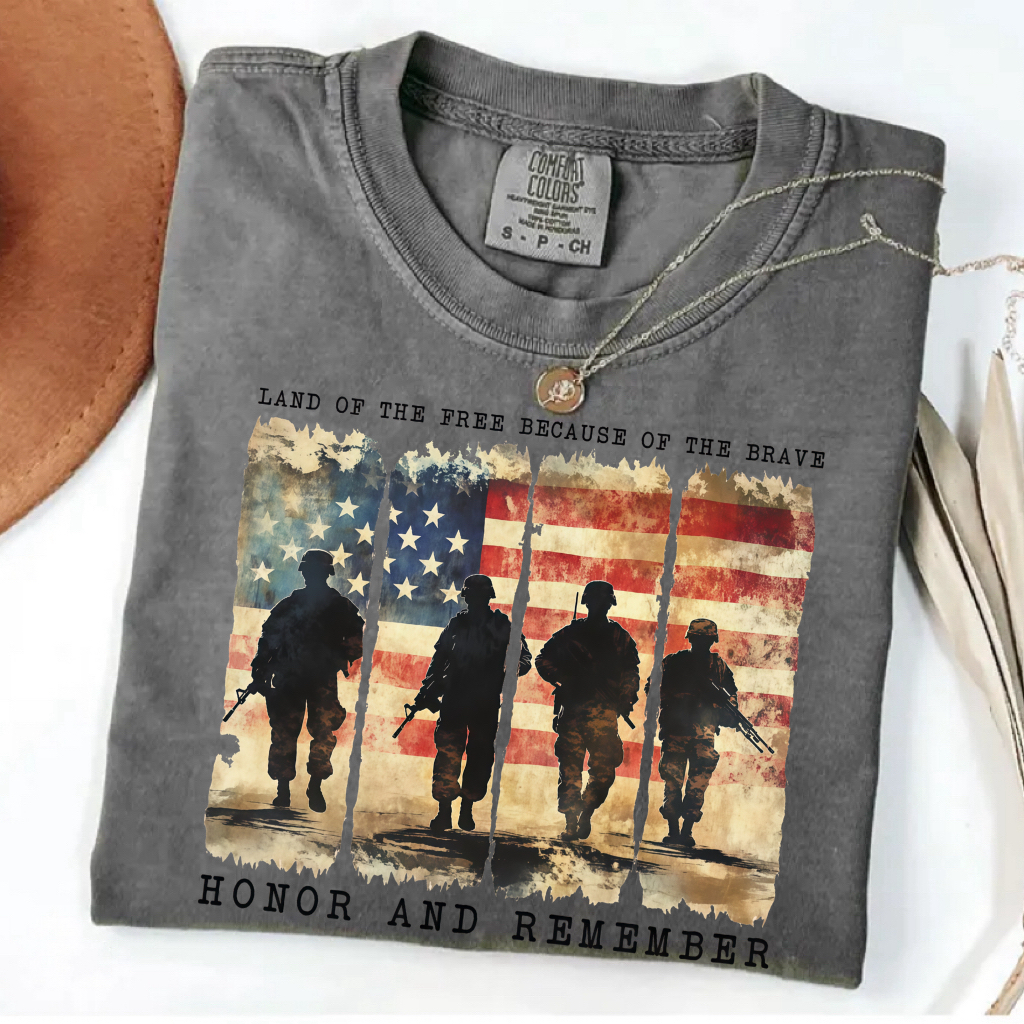 Land Of The Brave Memorial Day T-shirt