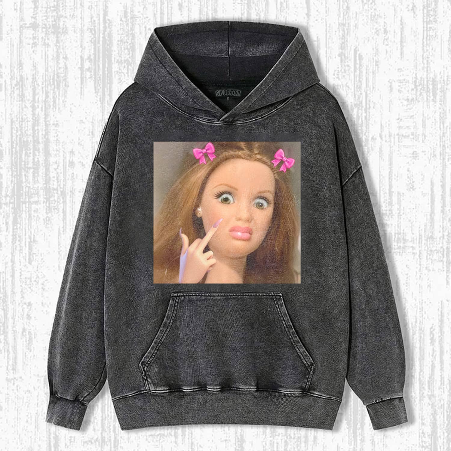 DOLL GIRL MEME SWEATSHIRTS & HOODIES-Magmoo