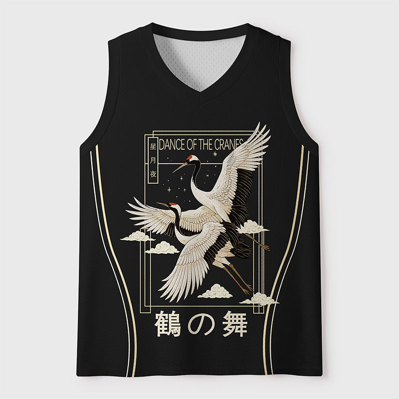 Magmoo Graceful Cranes In The Sky Mesh Tank Top