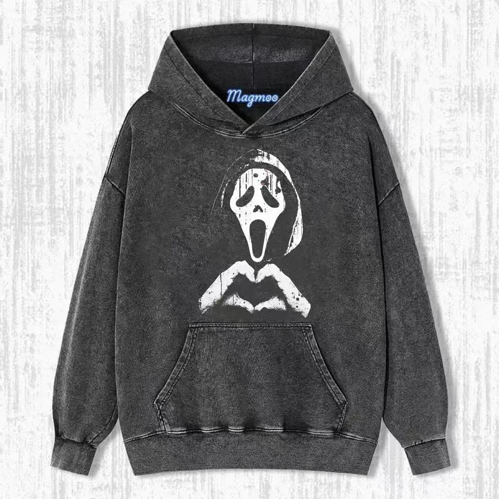 Funny Horror Movie Character Heart Hands T-shirt