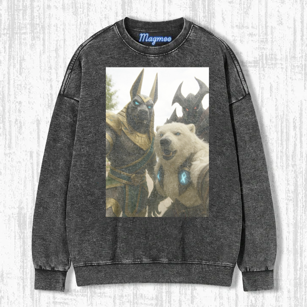 Funny Vintage Washed LOL Selfie Tee