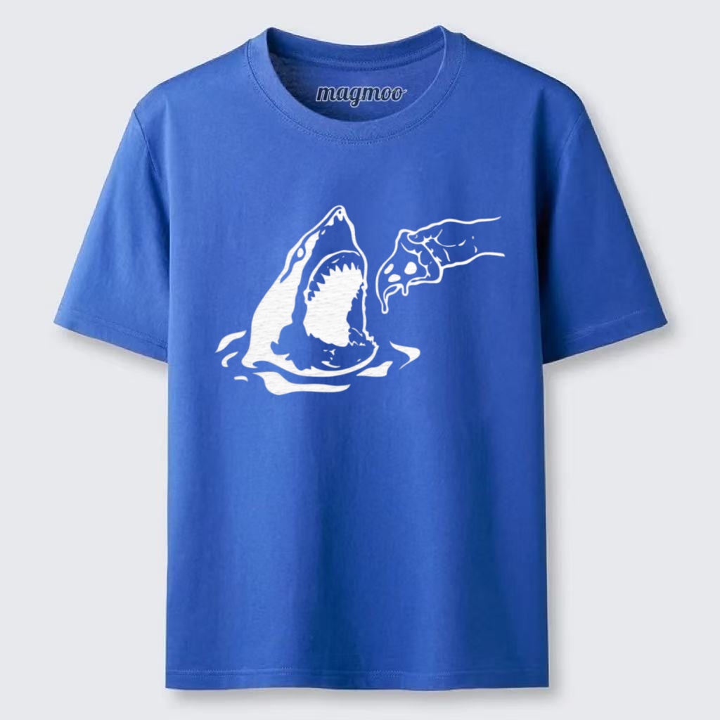 Magmoo Shark Loves Pizza T-shirt