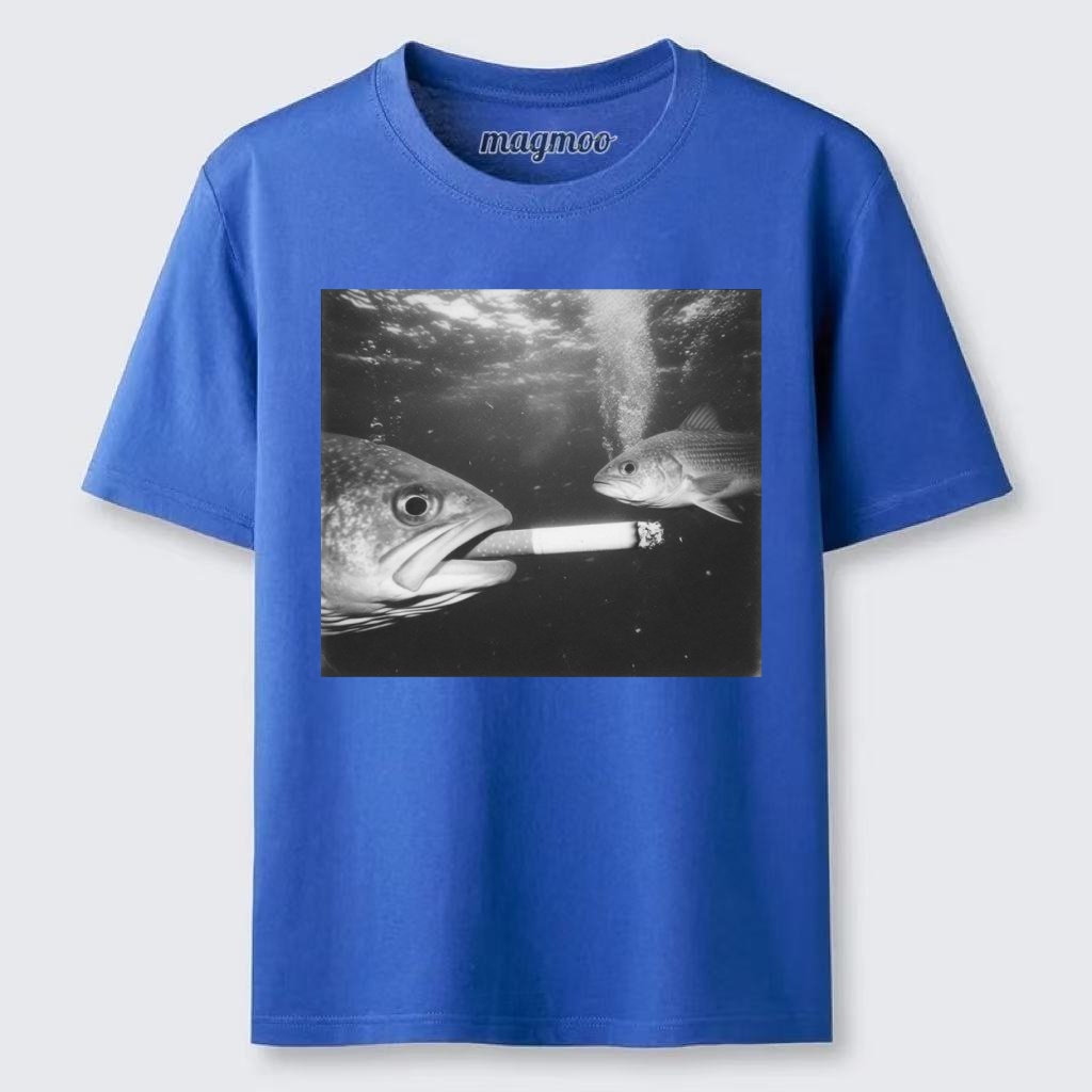Magmoo Smoking Fish T-shirt