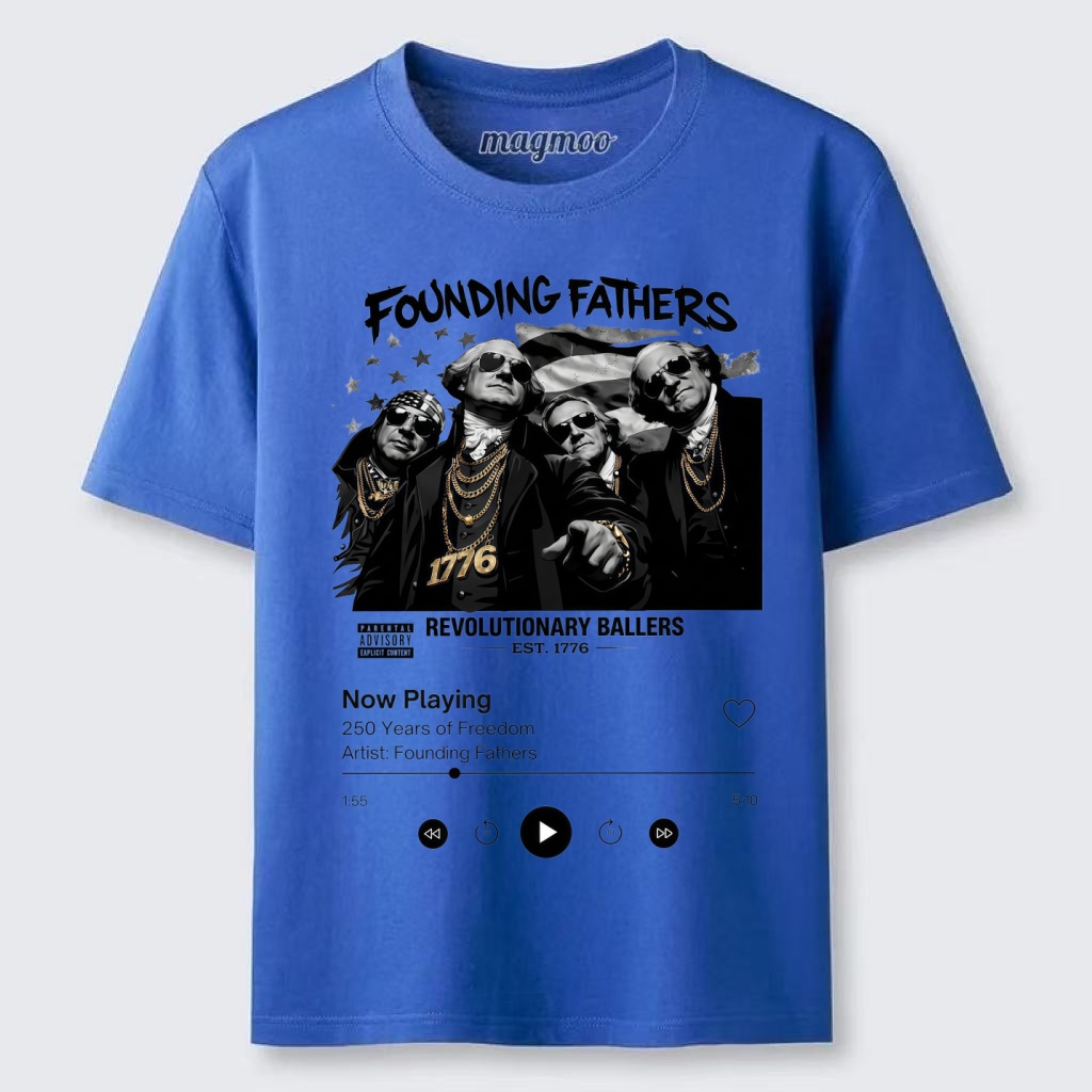 Magmoo Founding Fathers Funny 250th America Anniversary T-shirt