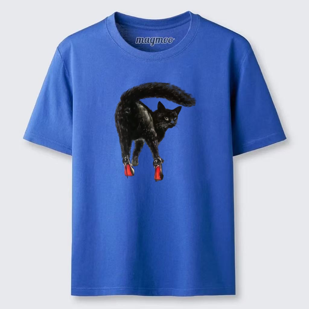 Magmoo Cat In Red Heels T-shirt