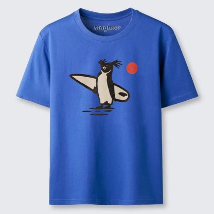 Magmoo Surfer Penguin T-shirt