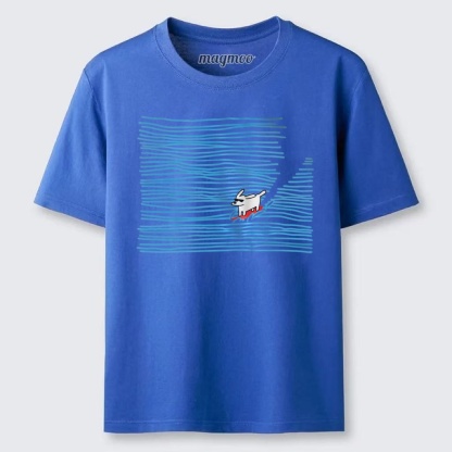 Magmoo Wave Surf Dog T-shirt