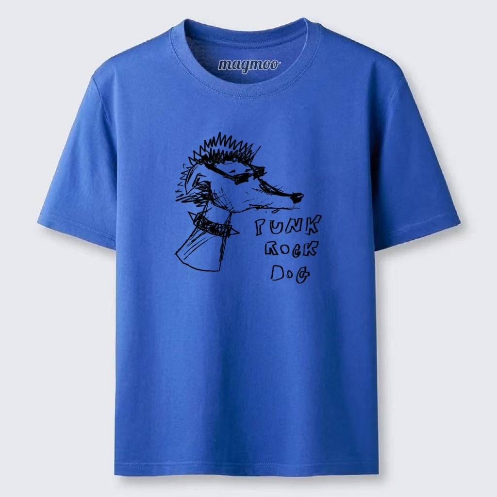 Magmoo Punk Rock Dog Sketch T-shirt