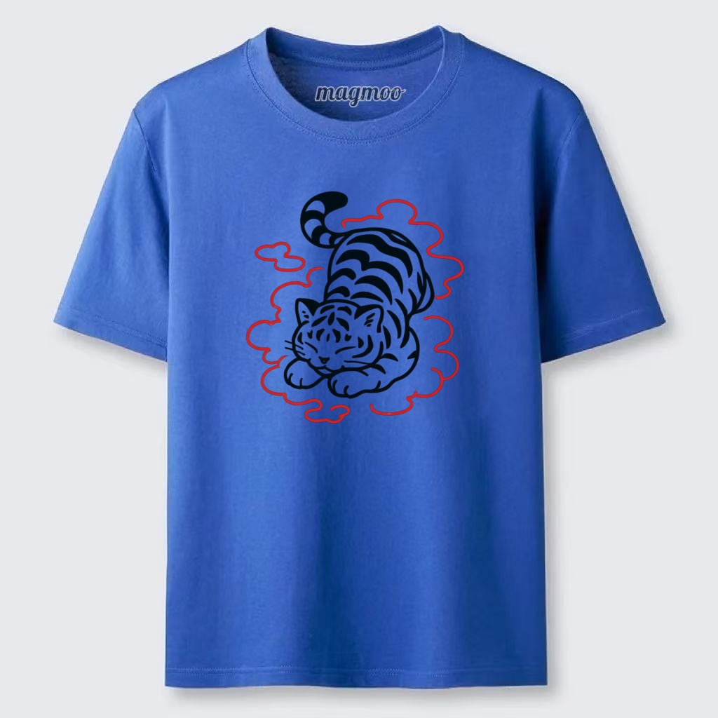 Magmoo Cloud Sleeping White Tiger T-shirt