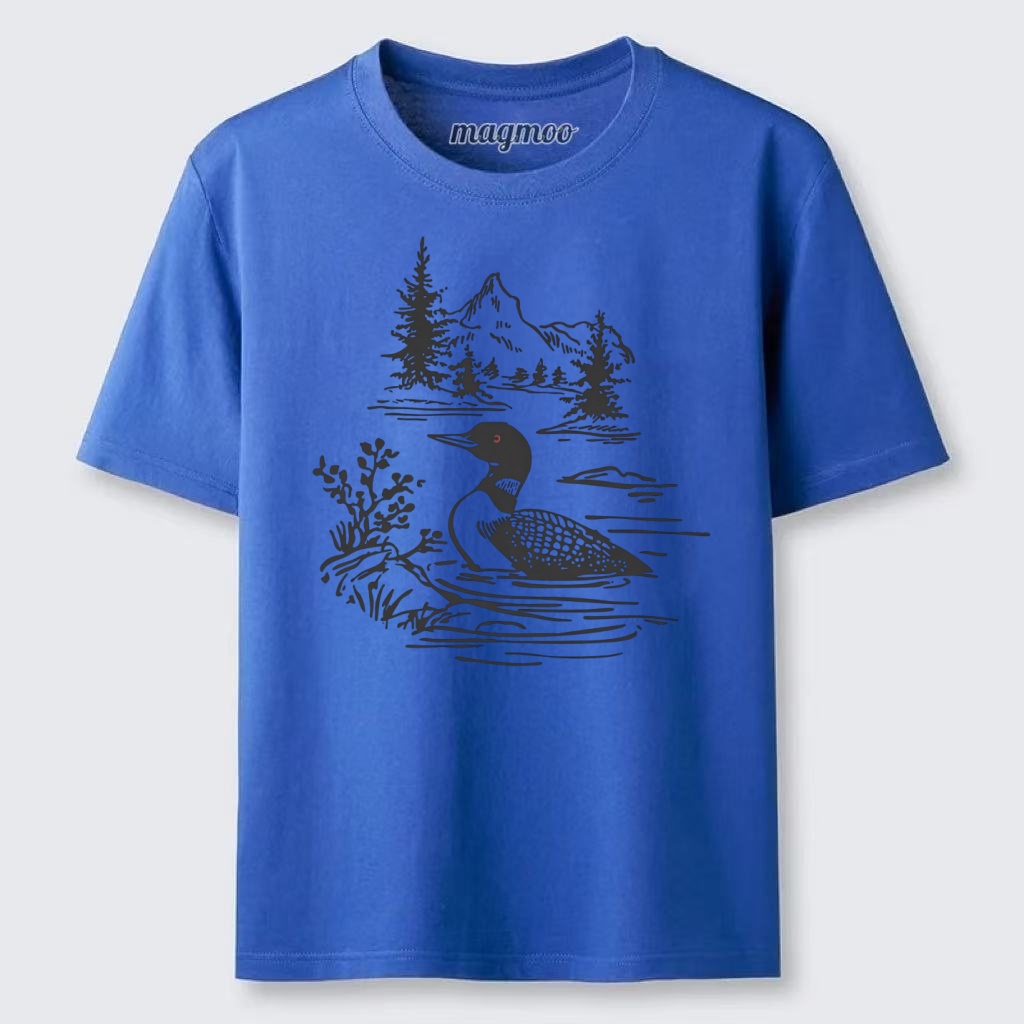 Magmoo Loon Bird Watching Graphic Classic T-shirt