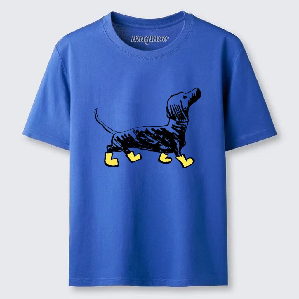 Magmoo Dachshund In Rain Boots T-shirt