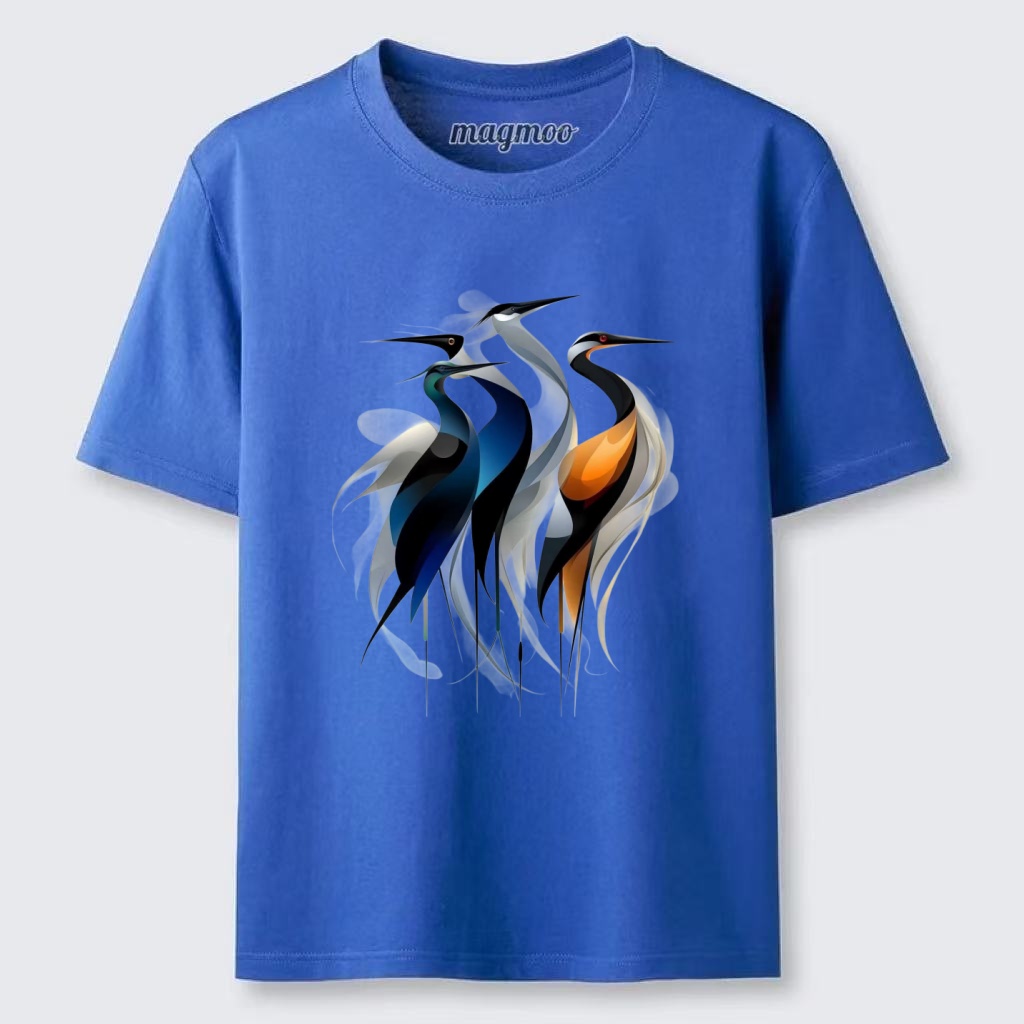 Magmoo Flowing Cranes T-shirt