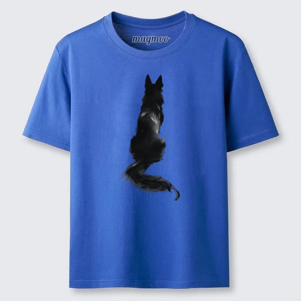 Magmoo Brush Stroke Wolf Classic T-shirt