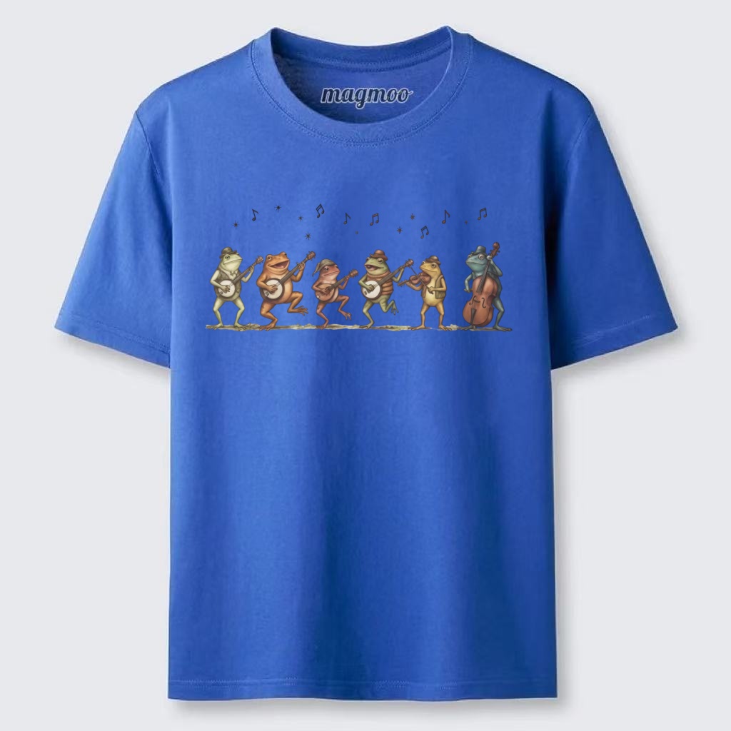 Magmoo Retro Bluegrass Frog Band Classic T-shirt