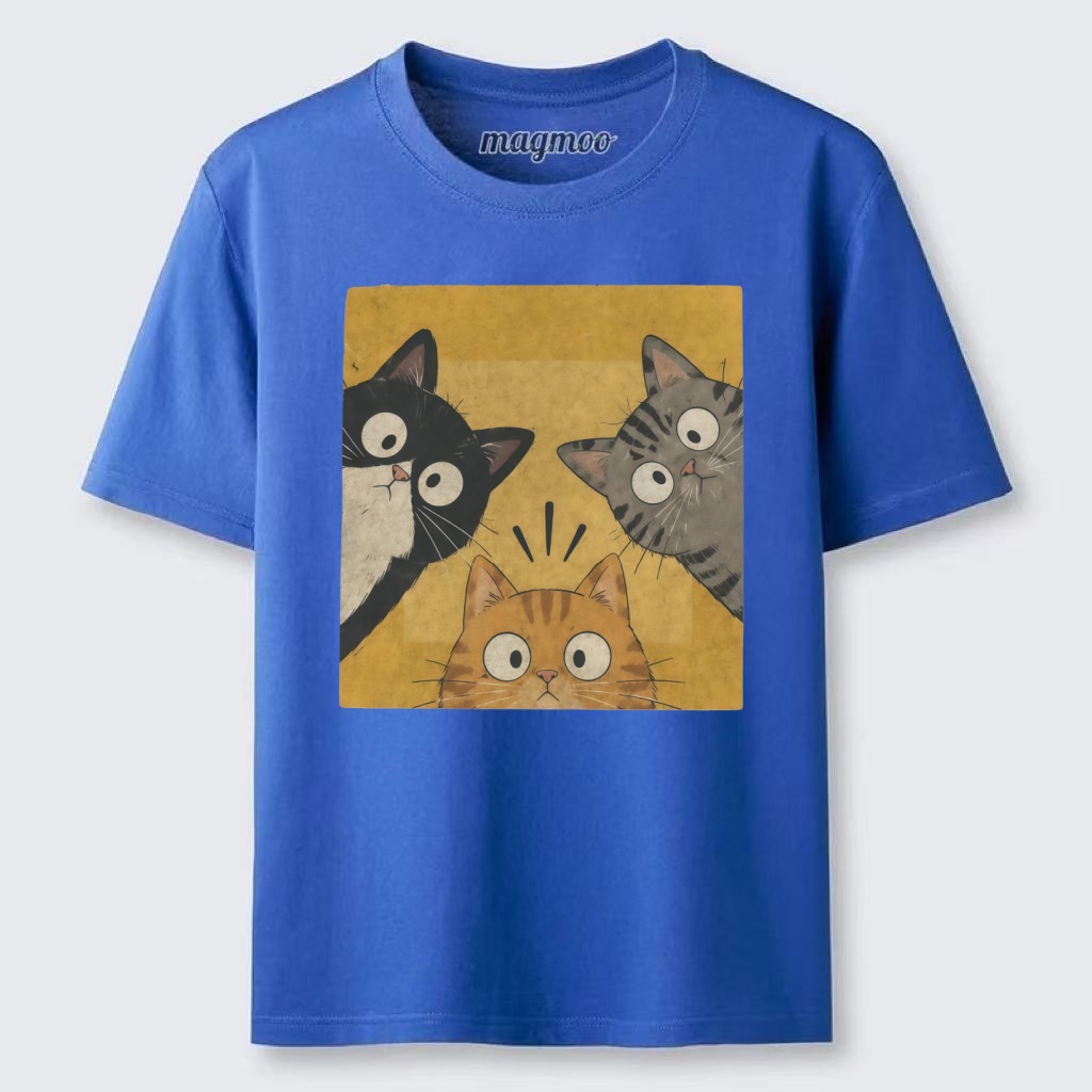 Magmoo Vintage Funny Curious Cats Classic T-shirt