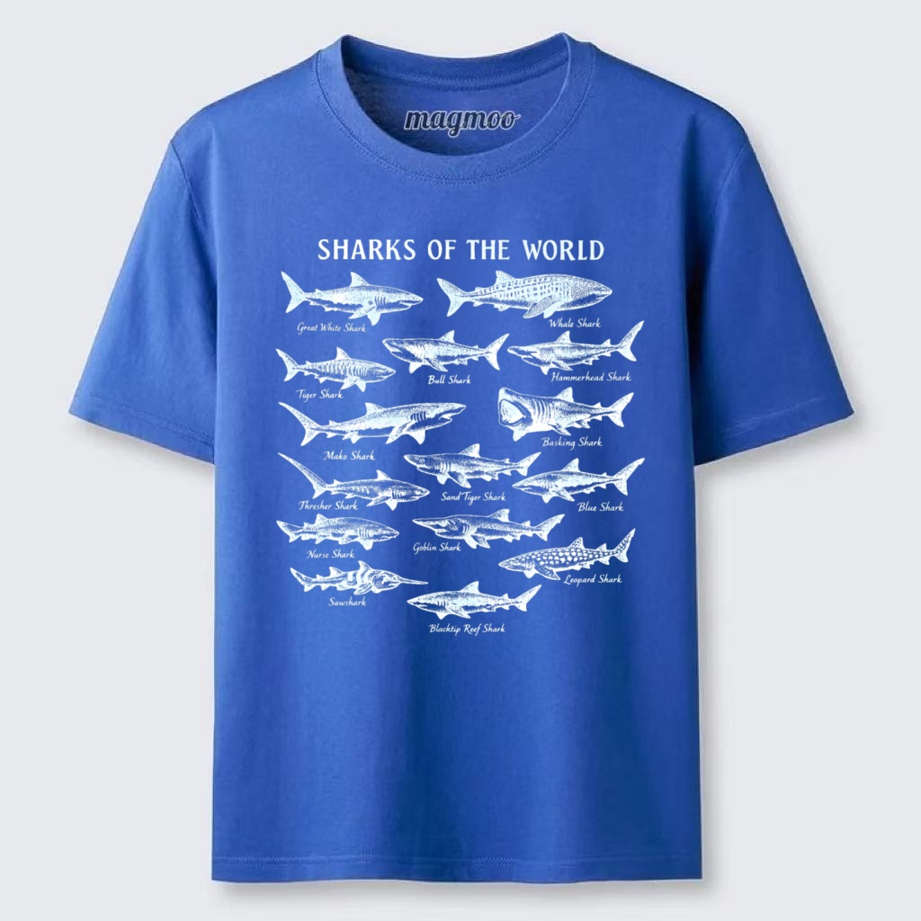 Magmoo Vintage Sharks Of The World Classic T-shirt